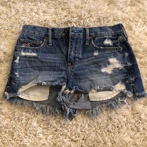 Hollister High Rise denim shorts